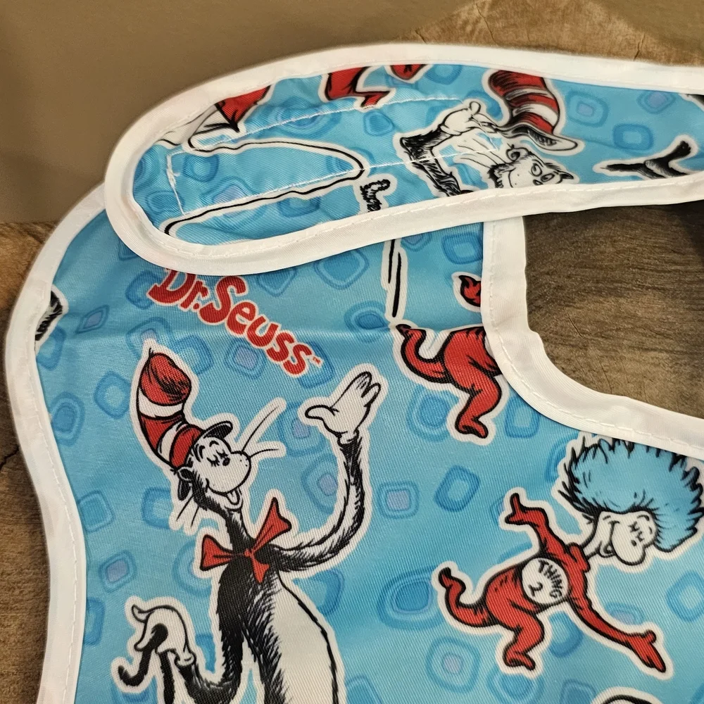 Bumpkins-Dr. Seuss Baby Bib Set - Green and Blue